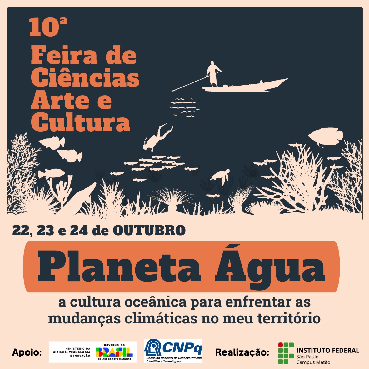 Cartaz 10ª Feira de Ciências 2025